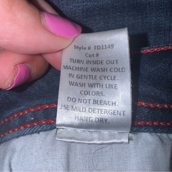 FRAN DENIM April Super High Rise Skinny Jeans Dark Wash Lifter’s Size 27 - Picture 13 of 14